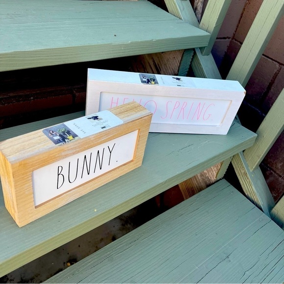 RAE DUNN Bunny Spring Deco Set - Picture 1 of 10